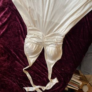 white winter formal dress